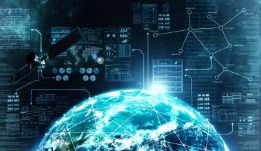 Satellite over Earth 