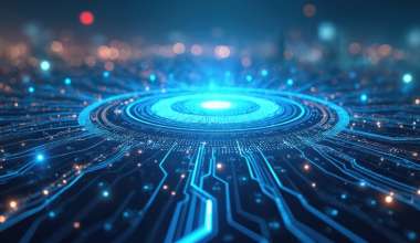 light emitting from a microchip