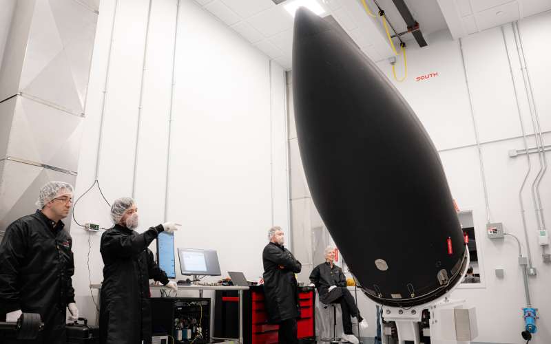 DiskSat loaded into its fairing.