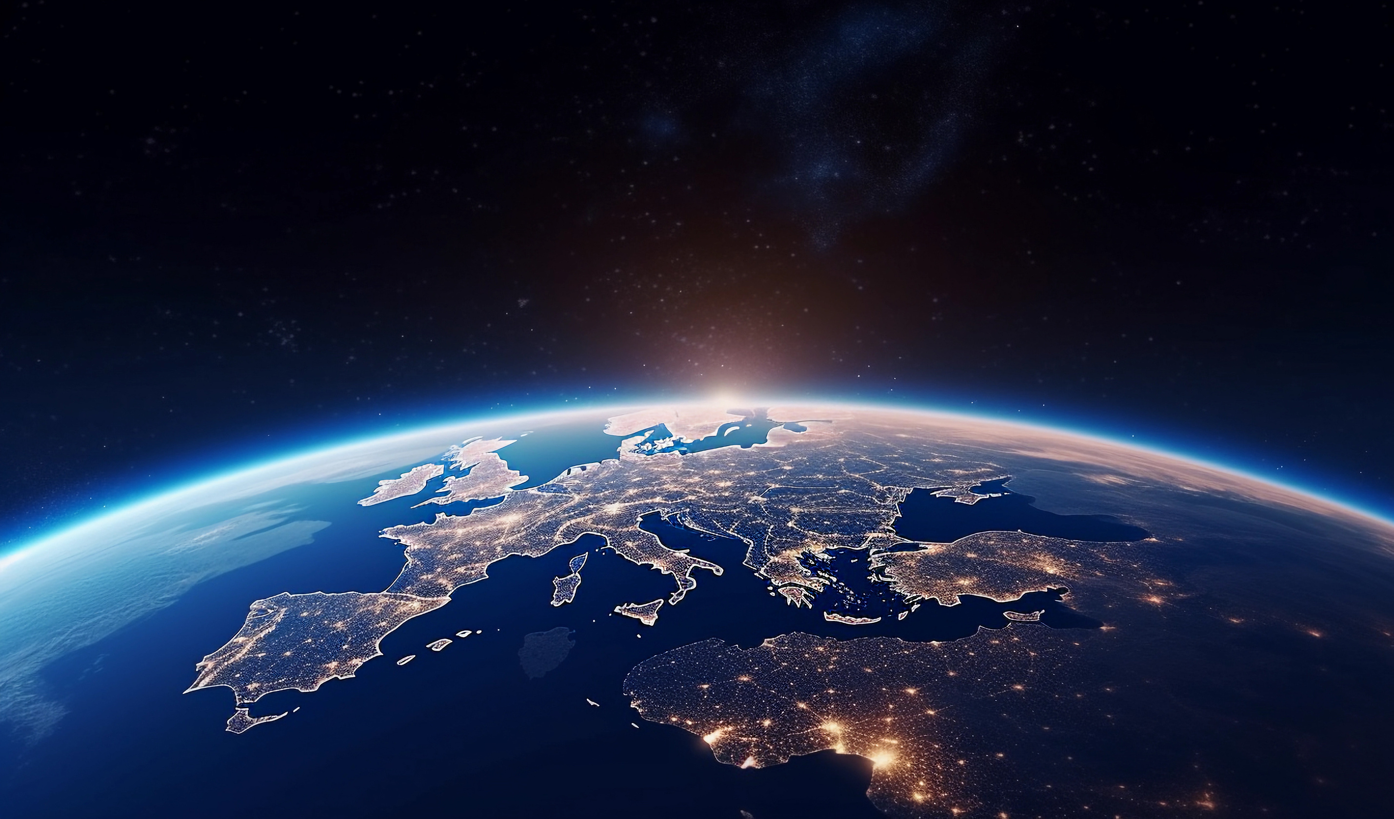 Europe seen from space.