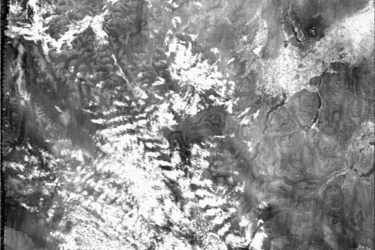 South America at night