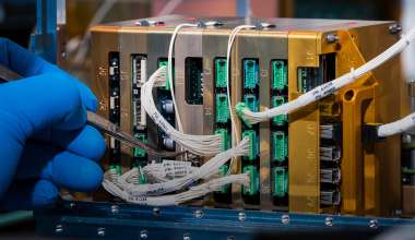 close up of electronic hardware