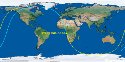STARLINK-5810 (ID 55776) Reentry Prediction Image