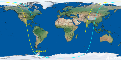 UMBRA-08 (ID 58292) Reentry Prediction Image