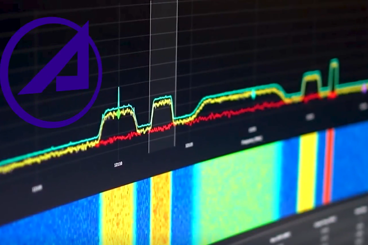 Aerospace logo on top of computer screen with data comparisons