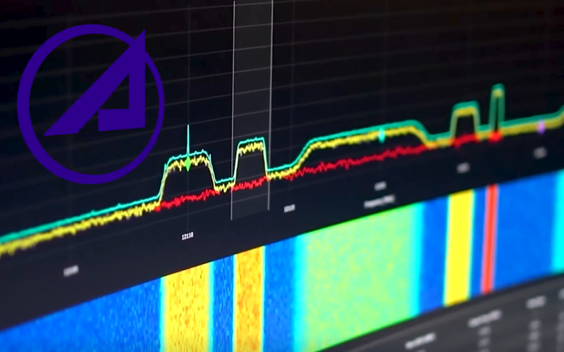 Aerospace®168官方彩票查询网址 logo on top of computer screen with data comparisons